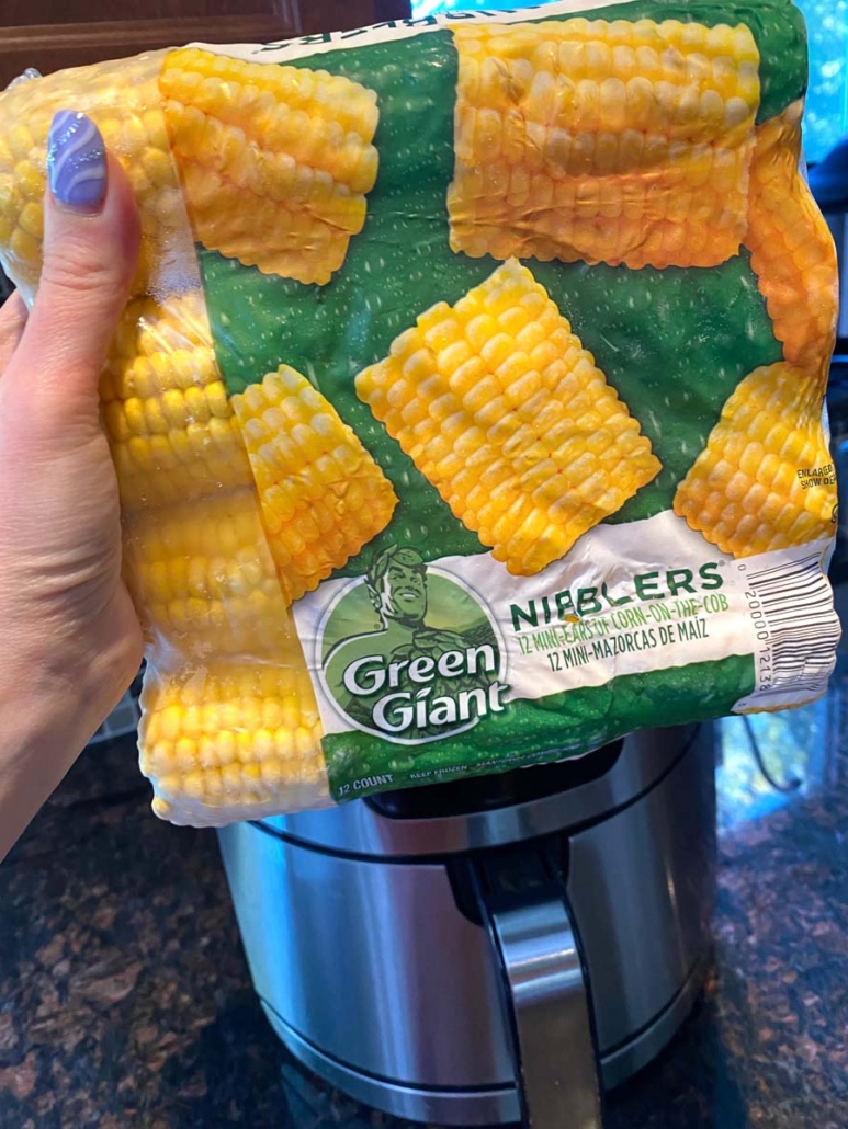 package of frozen corn on the cob