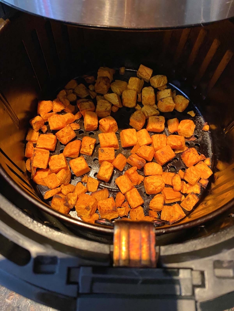 Air Fryer Sweet Potato Cubes - Allianna's Kitchen