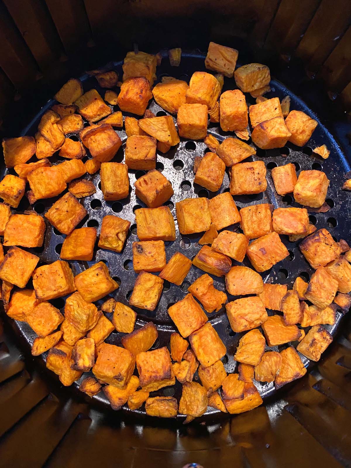 Air Fryer Sweet Potato Cubes - Aubrey's Kitchen