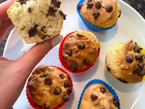 Air Fryer Chocolate Muffins Made With Boxed Brownie Mix – Melanie Cooks