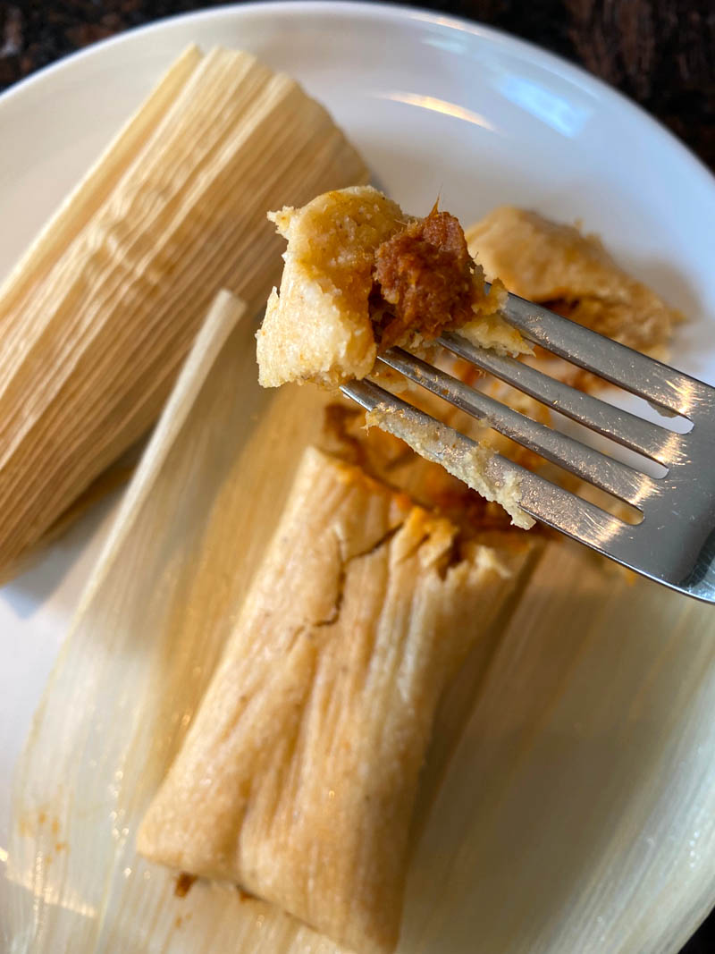 Instant Pot Chicken Tamales + VIDEO