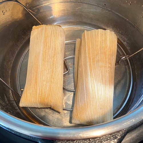 Reheat Steam Tamales in Instant Pot - Ninja Foodi Frozen Tamales