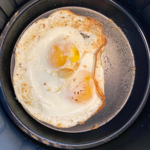 Air Fryer Fried Eggs - Bowl Me Over