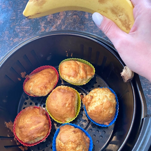 Air Fryer Banana Muffins - Cook it Real Good