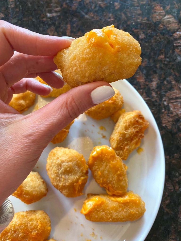 Air Fryer Frozen Mac And Cheese Bites – Melanie Cooks