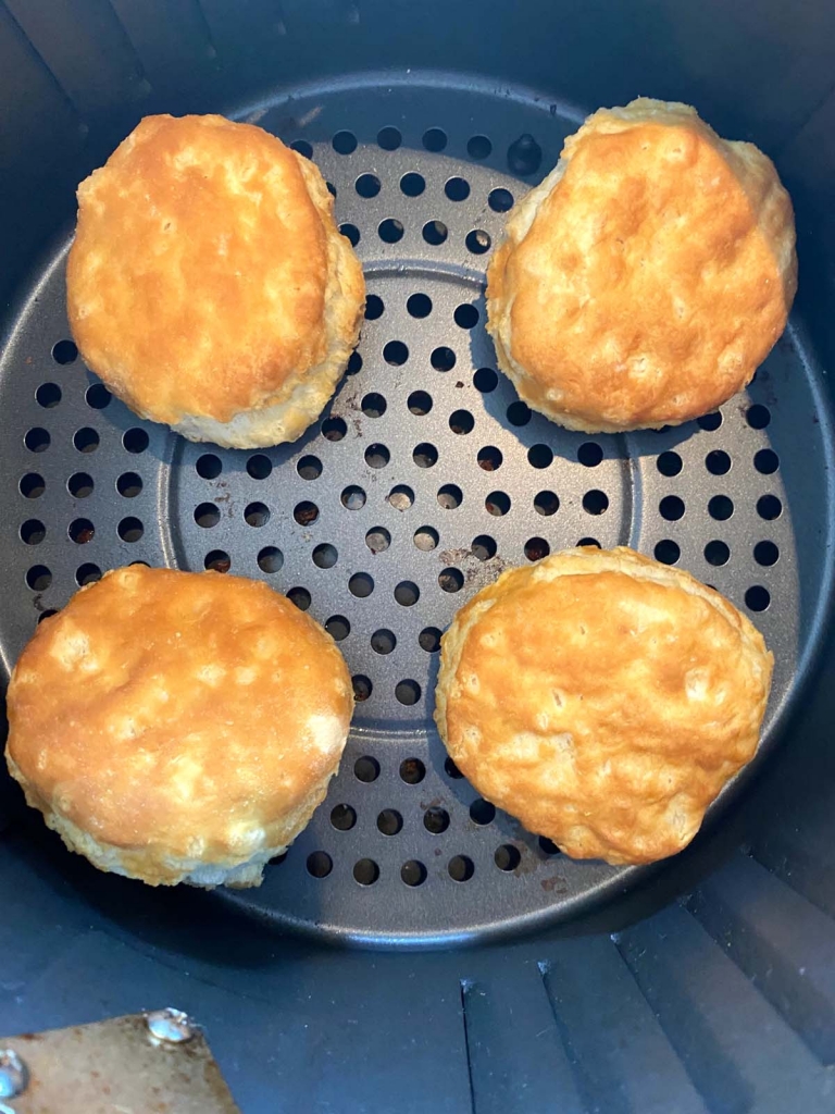 Air Fryer Frozen Pillsbury Grands Biscuits – Melanie Cooks