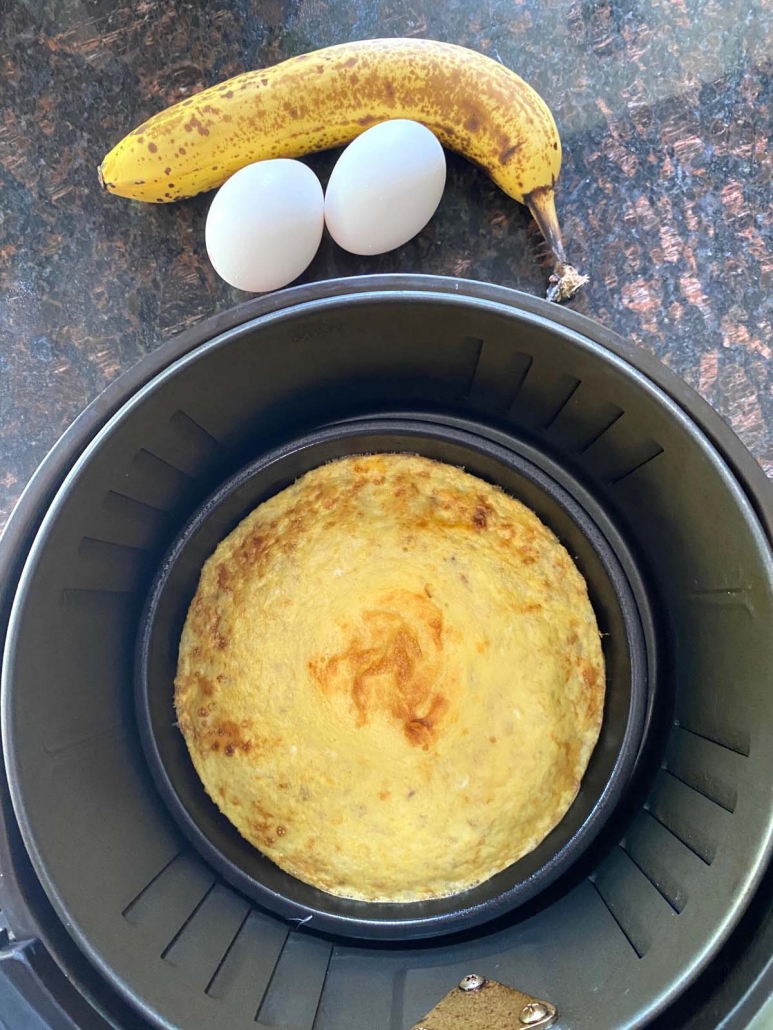 air fryer banana pancake