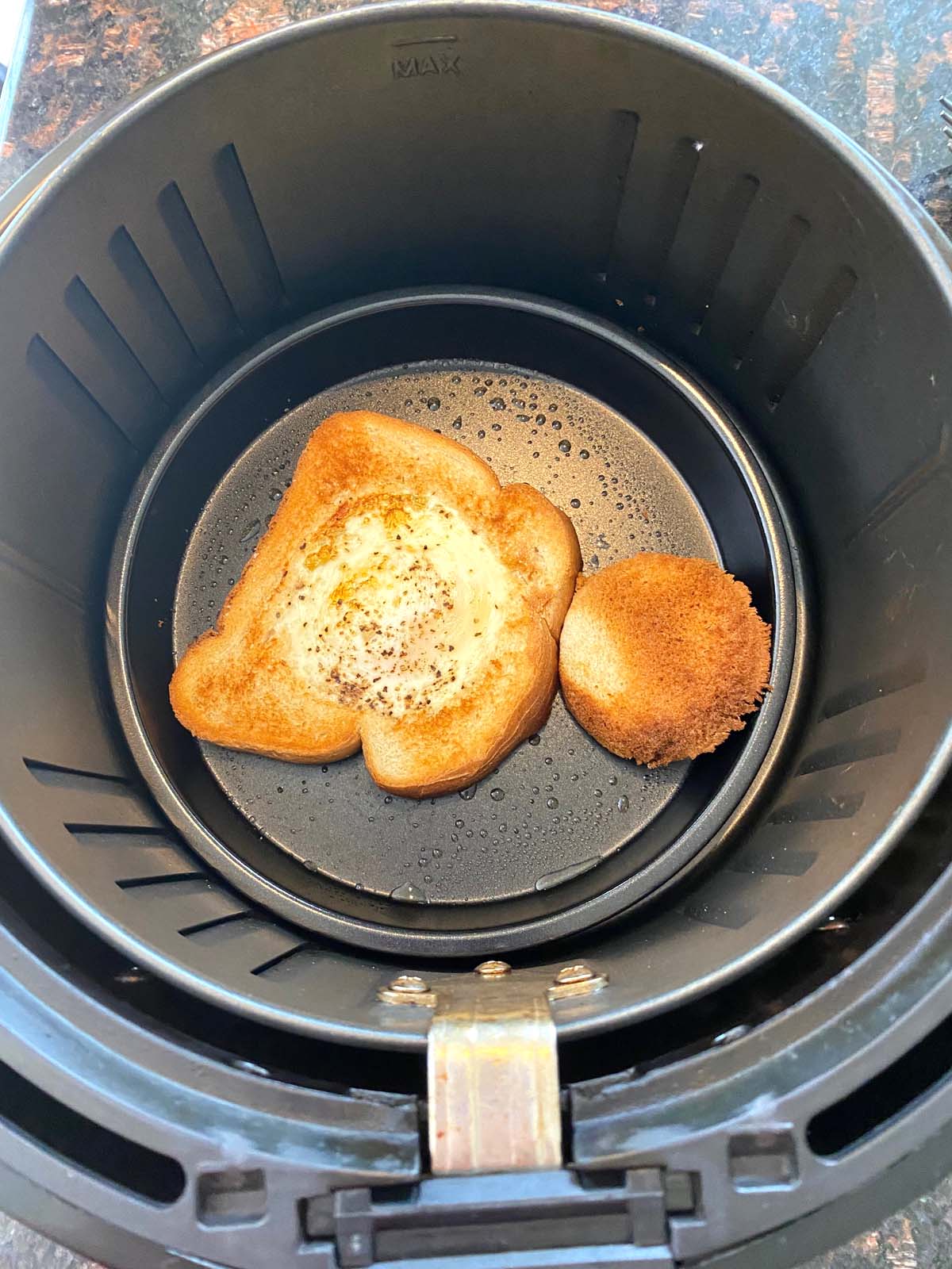 Air Fryer Egg In A Hole – Melanie Cooks