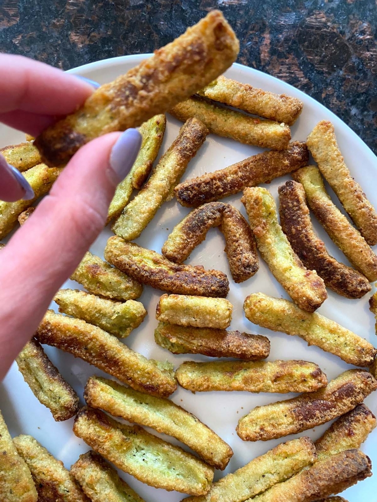 Air Fryer Zucchini Fries - Sweet Peas and Saffron