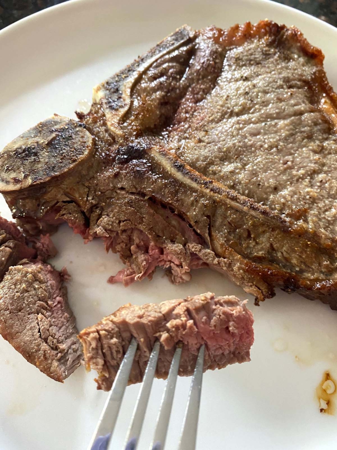 Air Fryer TBone Steak Melanie Cooks