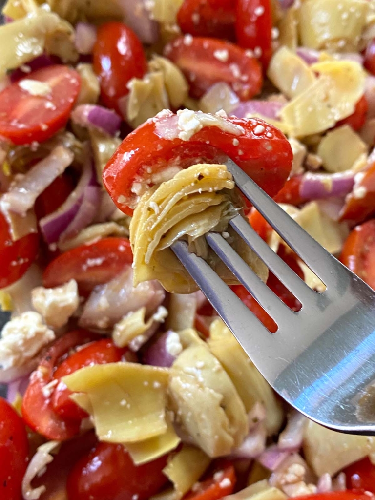 Artichoke Salad With Tomatoes And Canned Artichoke Hearts