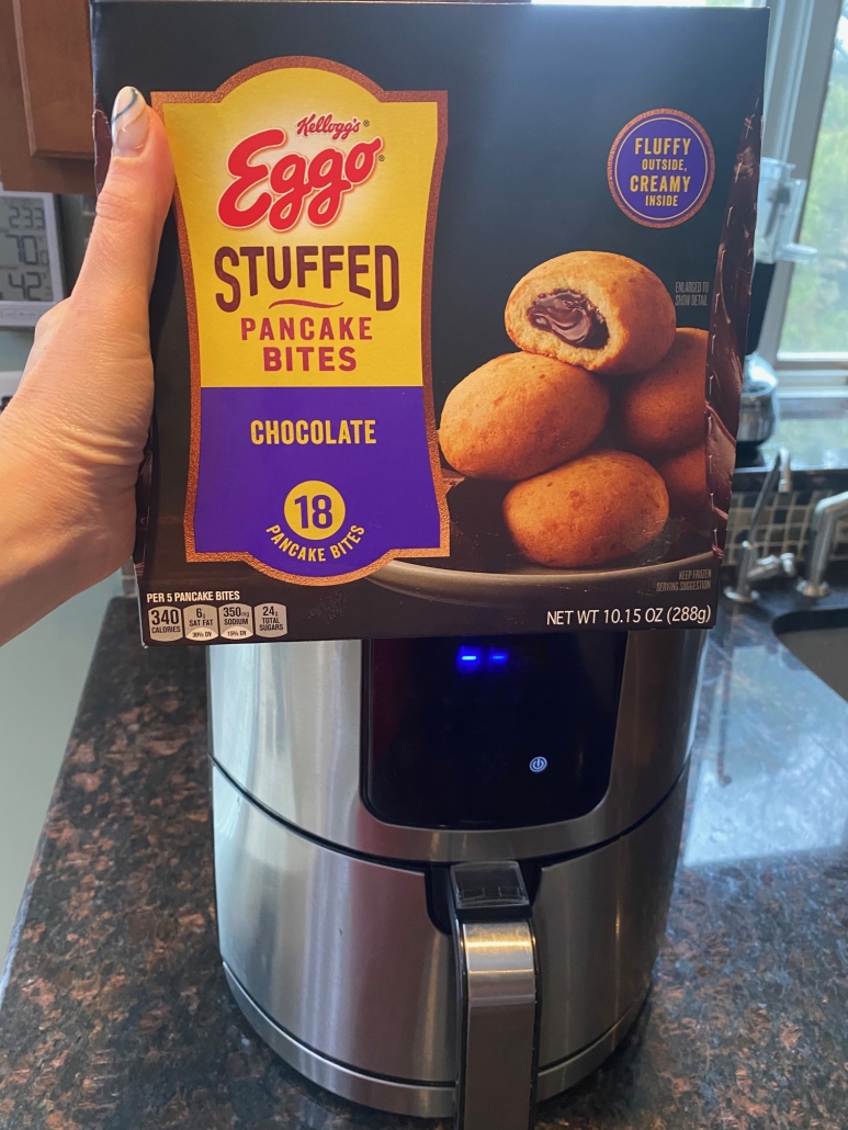 air fryer eggo stuffed pancake bites