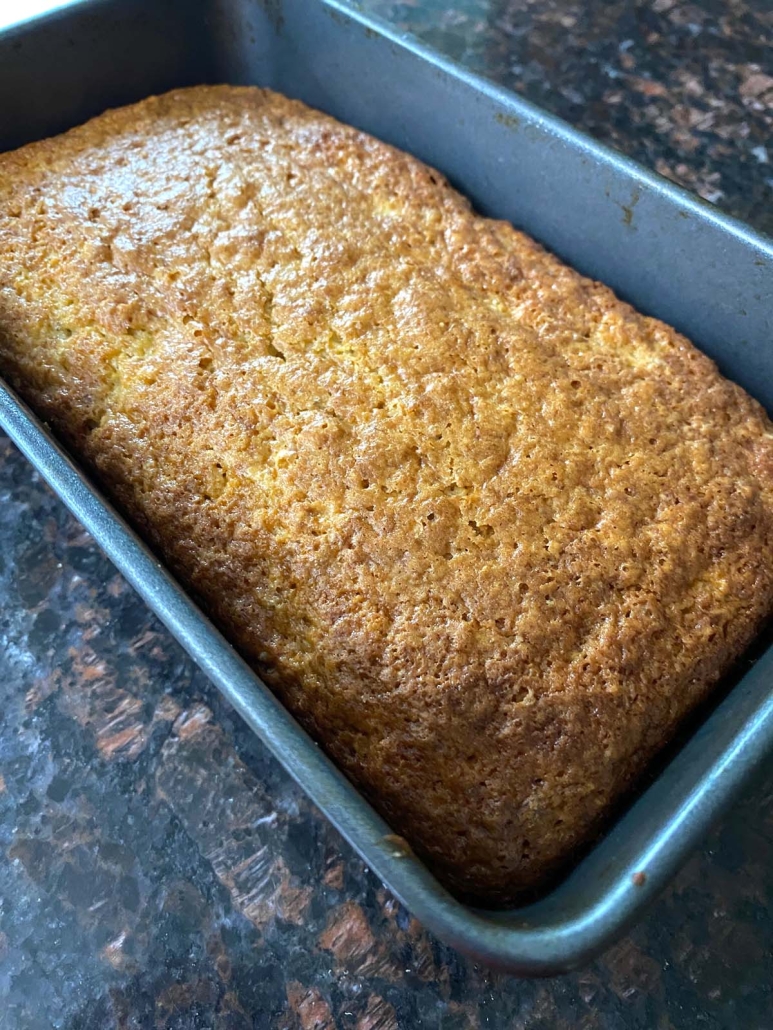 perfectly cooked and tender Bisquick Banana Bread