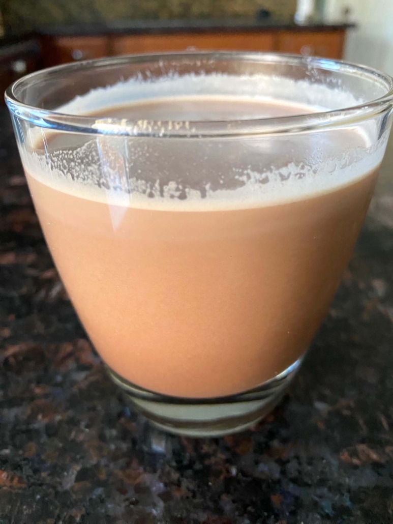 rich chocolate milk made with just 3 ingredients