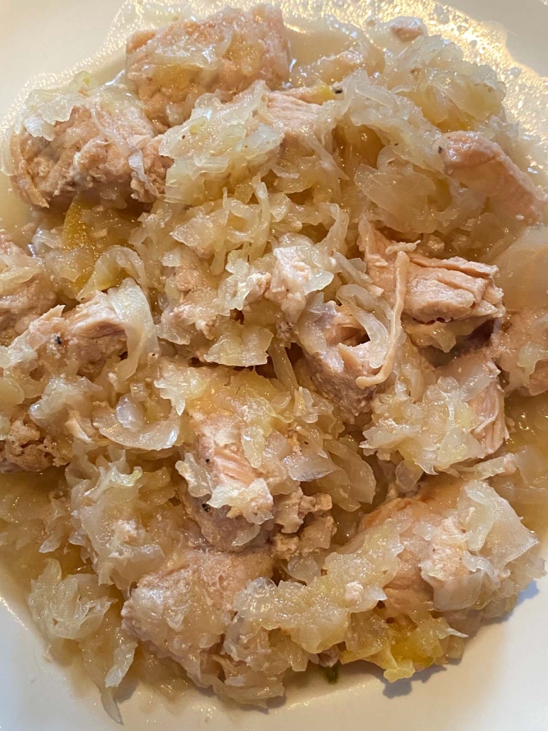 Instant pot frozen best sale pork chops and sauerkraut