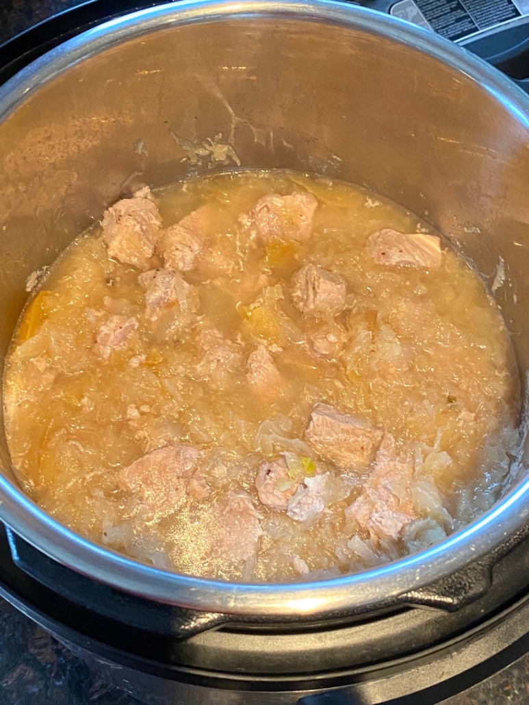 Instant pot pork discount sauerkraut