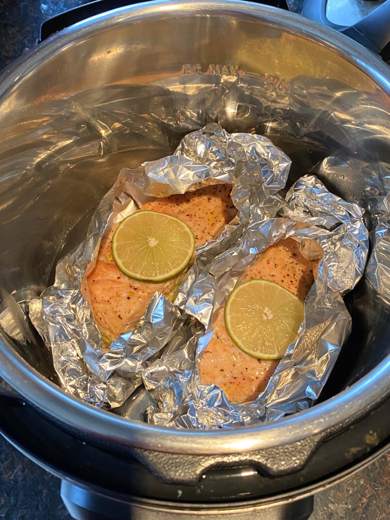 Cooking salmon in discount instant pot air fryer