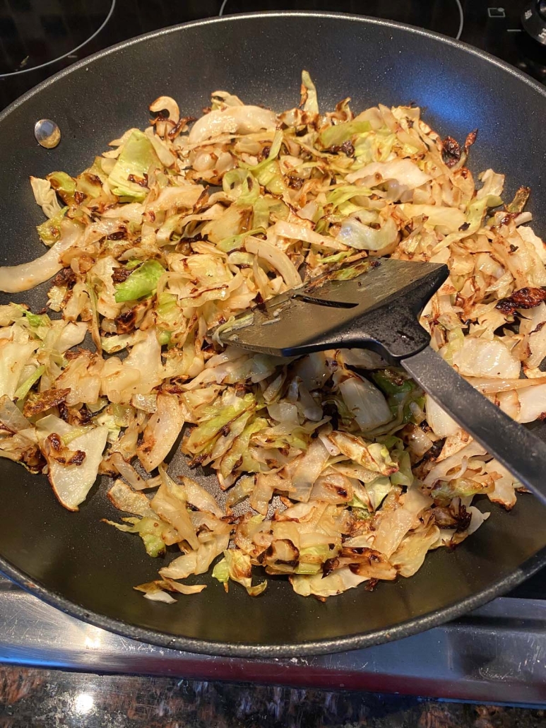 pan-fried cabbage