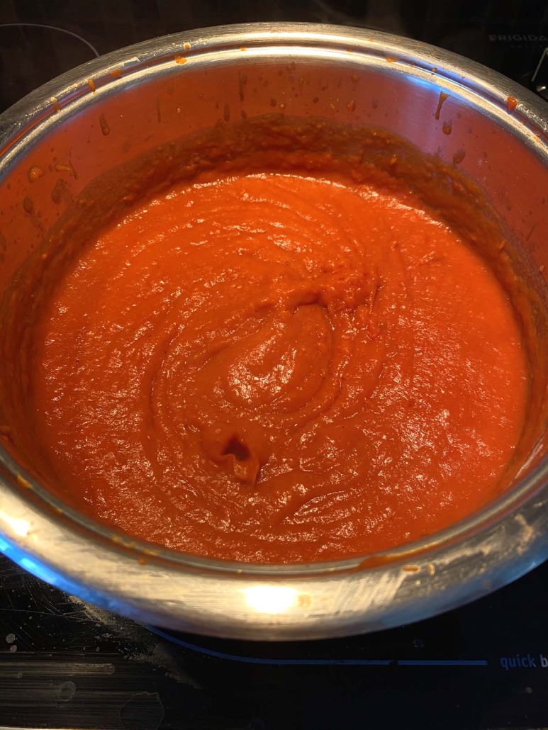 pot of Tomato Gravy