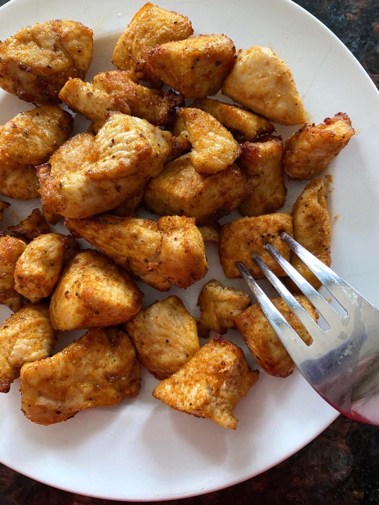 The best air fryer chicken bites! So delicious and perfect for dinner , air  fryer chicken bites