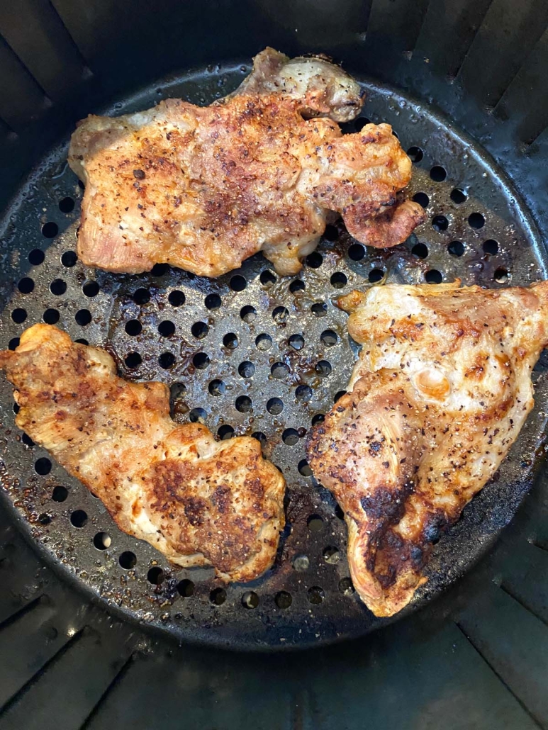 Frozen chicken thighs outlet air fryer