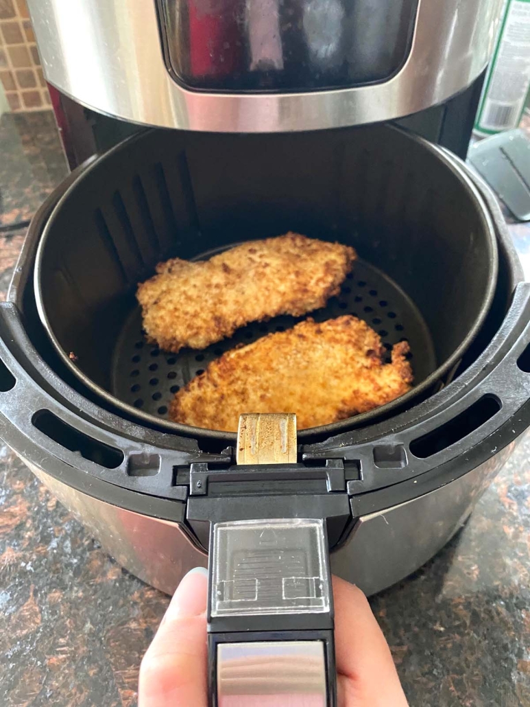 panko chicken cooking in air fryer