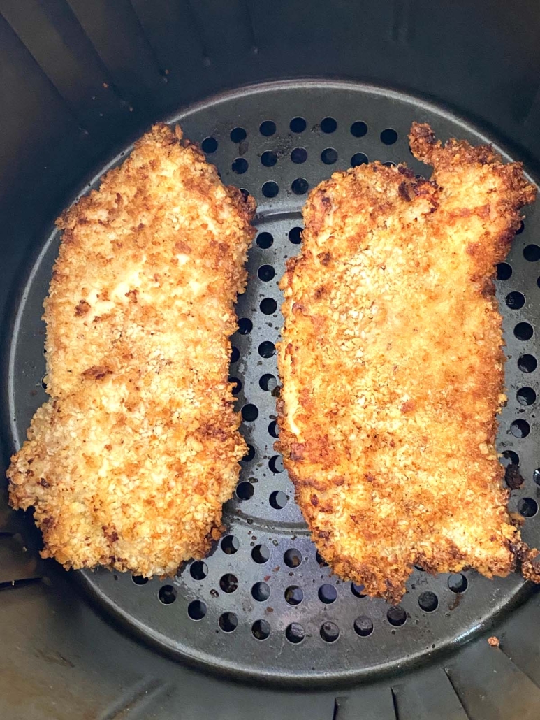 close-up of Air Fryer Panko Chicken