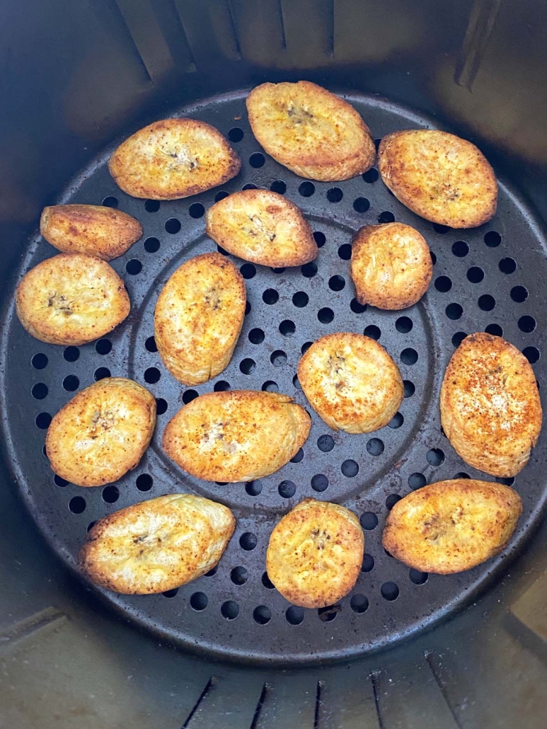 close-up of Air Fryer Plantains