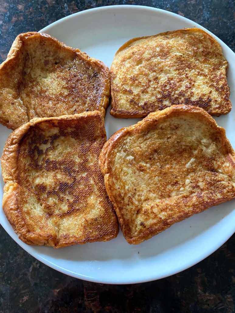 easy breakfast dish French Toast Without Eggs