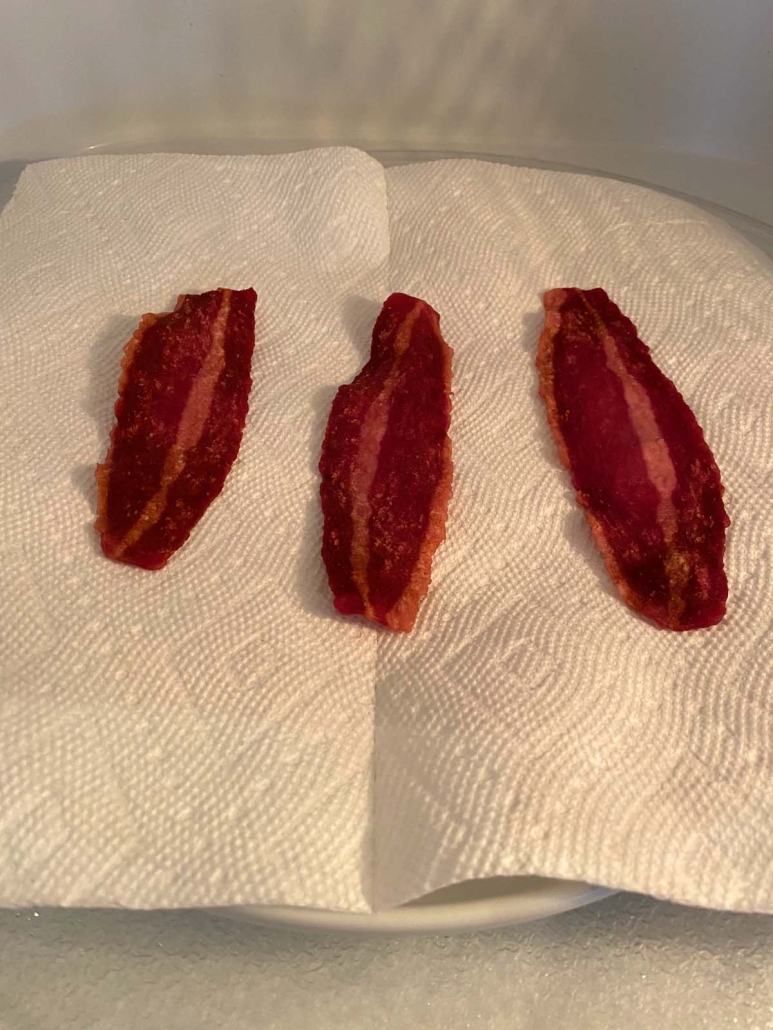 turkey bacon cooked in the microwave