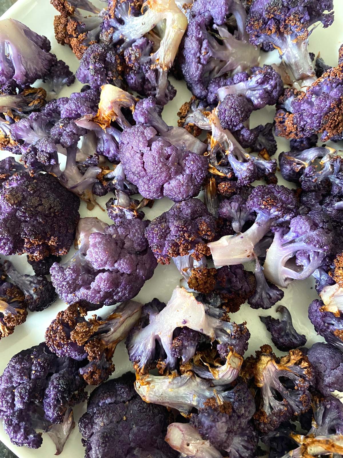 Air Fried Purple Cauliflower.