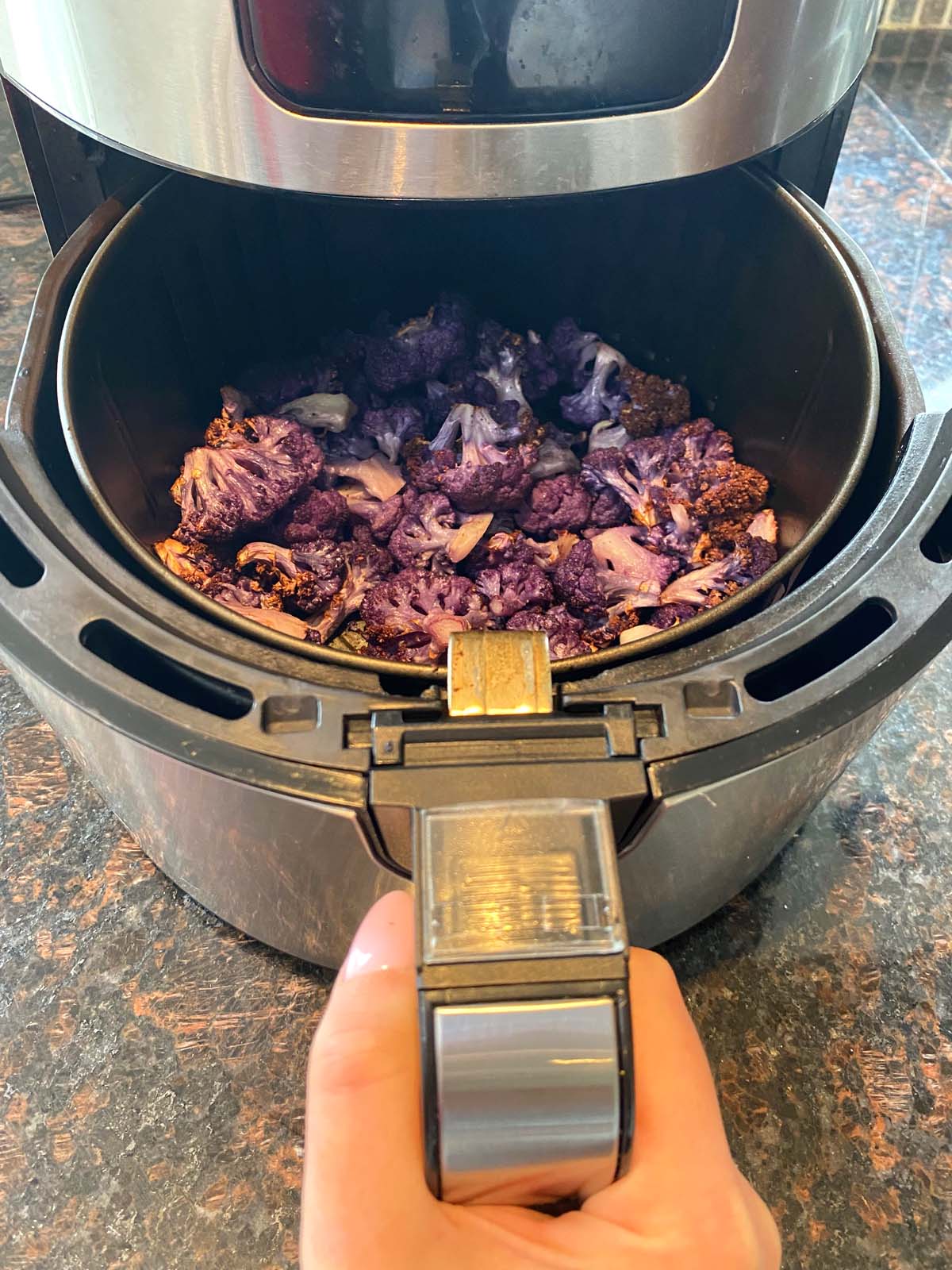 Air Fried Purple Cauliflower.