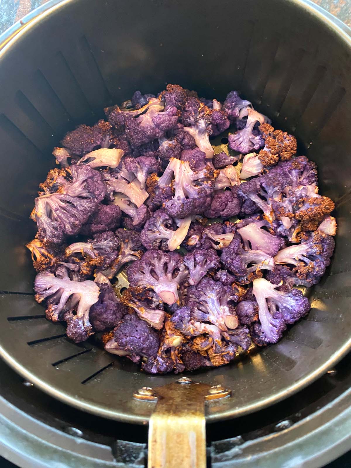 Air Fried Purple Cauliflower.