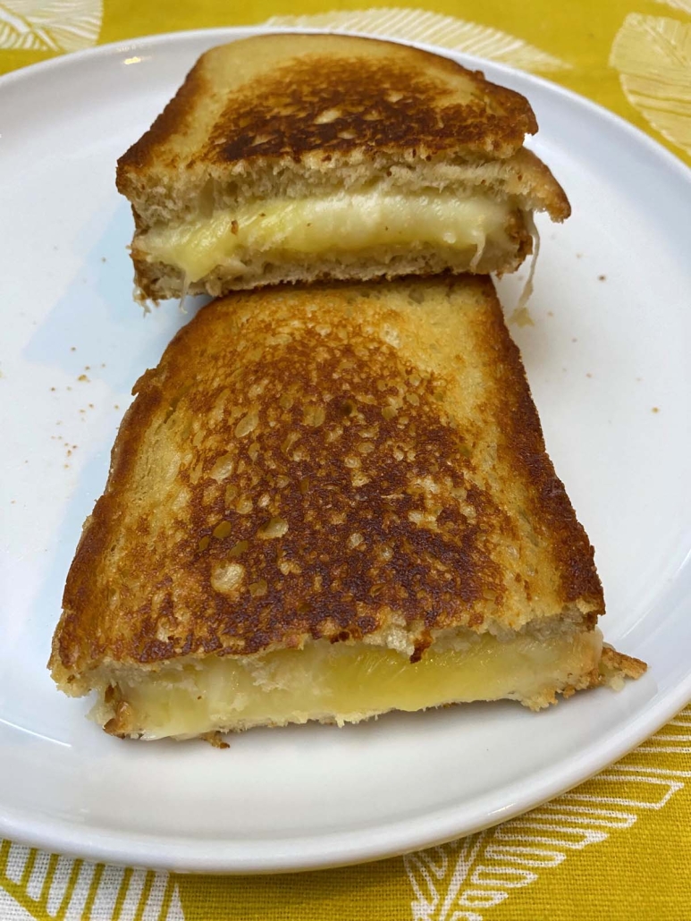 Starbucks Grilled Cheese Copycat sandwich on a plate