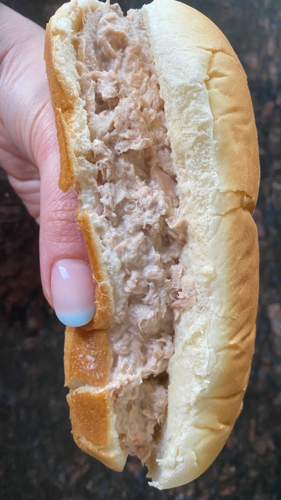 tuna stuffed Subway Tuna Salad Sandwich Copycat Recipe