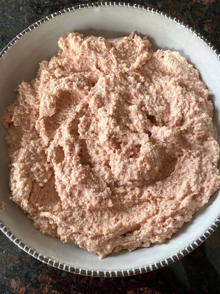 Bologna Salad in a serving bowl