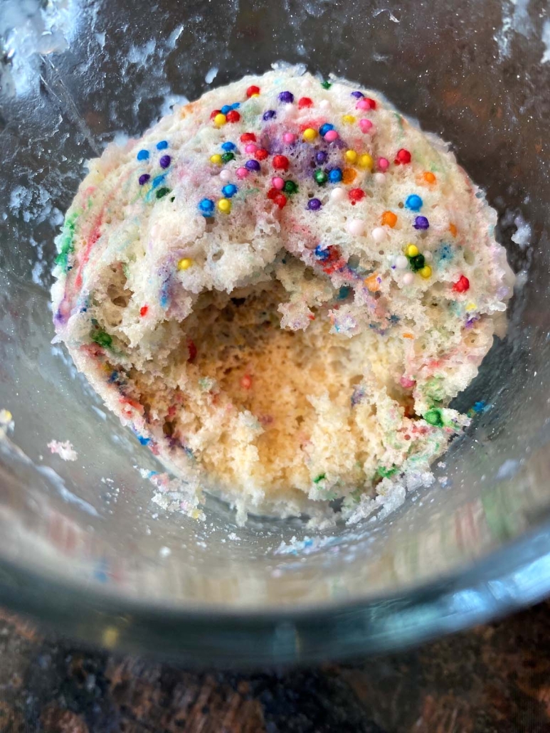 fluffy and moist Cake Mix Mug Cake