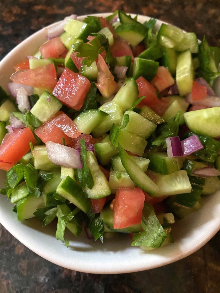 Persian Cucumber Salad (Shirazi Salad)