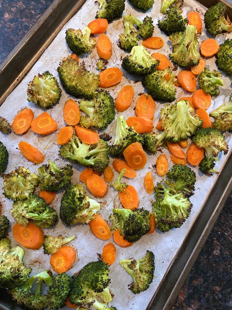 Roasted Broccoli And Carrots