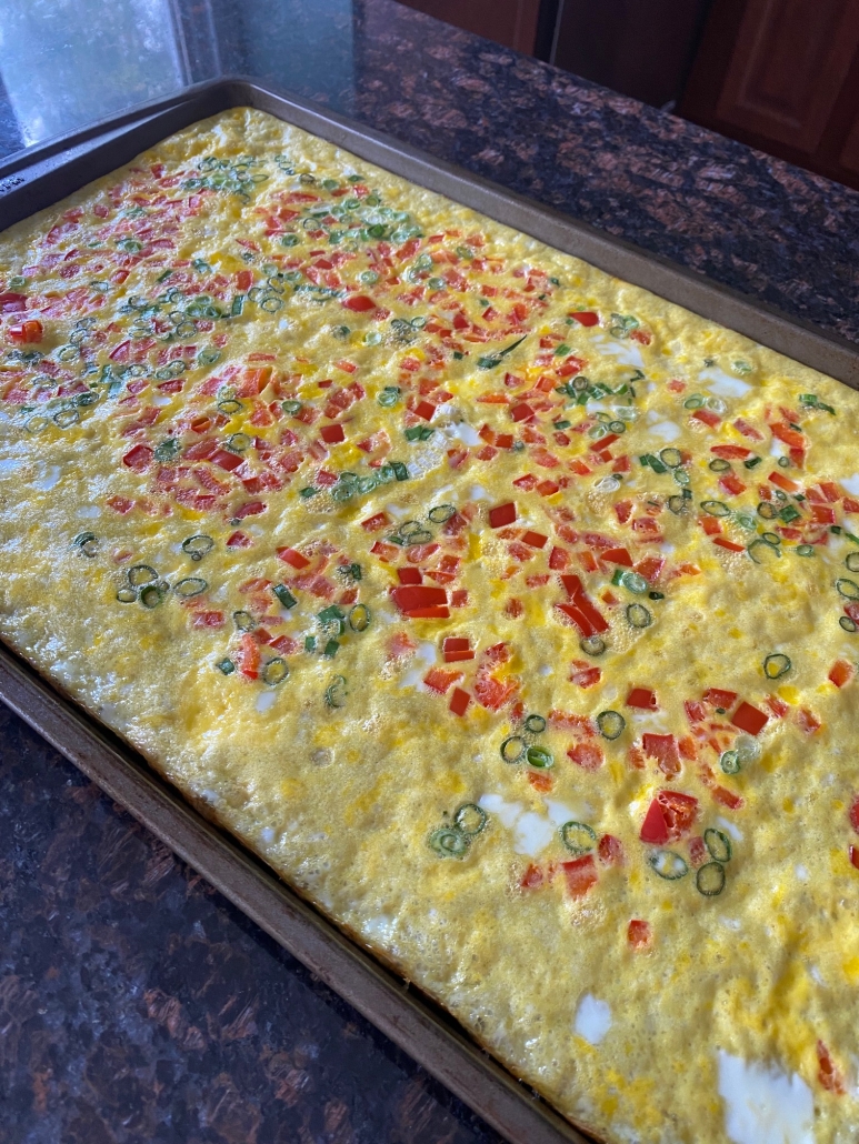 Sheet Pan Eggs baked in the oven