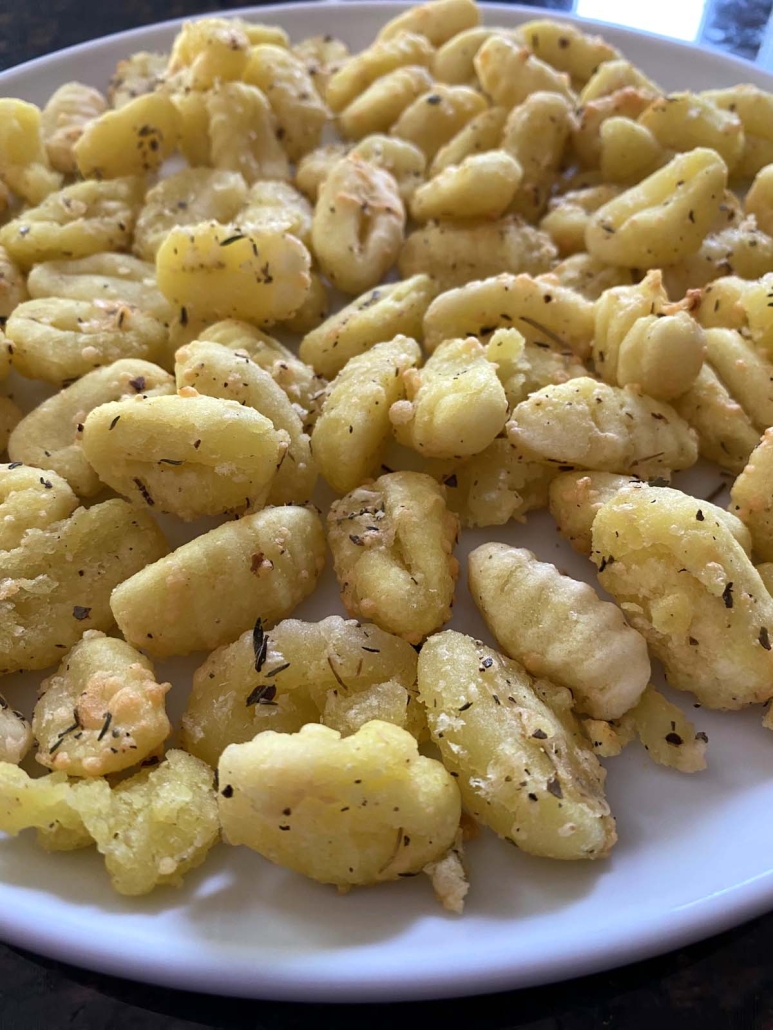 golden brown Air Fryer Gnocchi