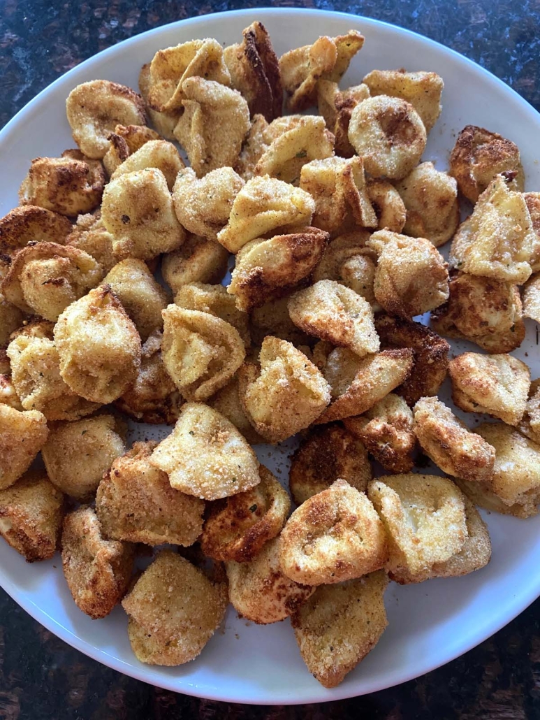 plate of Air Fryer Tortellini