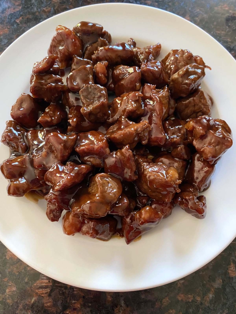 easy dinner Beef Teriyaki on a plate