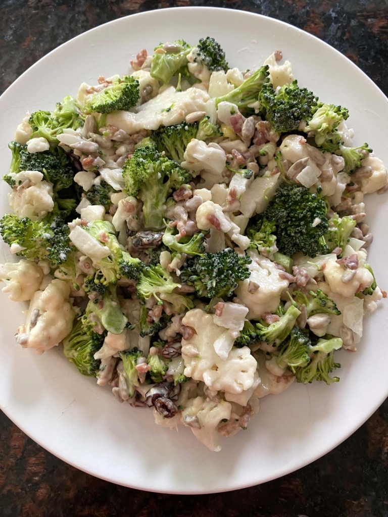 Broccoli Cauliflower Salad