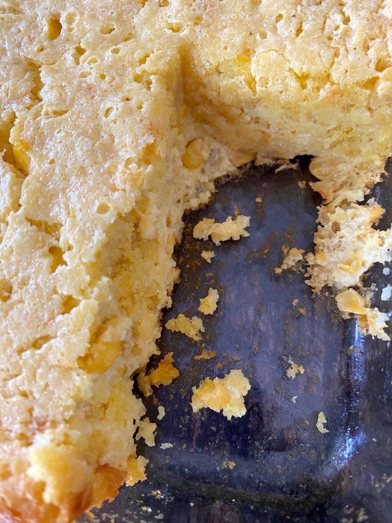 inside of Cornbread Casserole