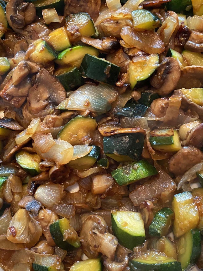 close-up of Hibachi Vegetables