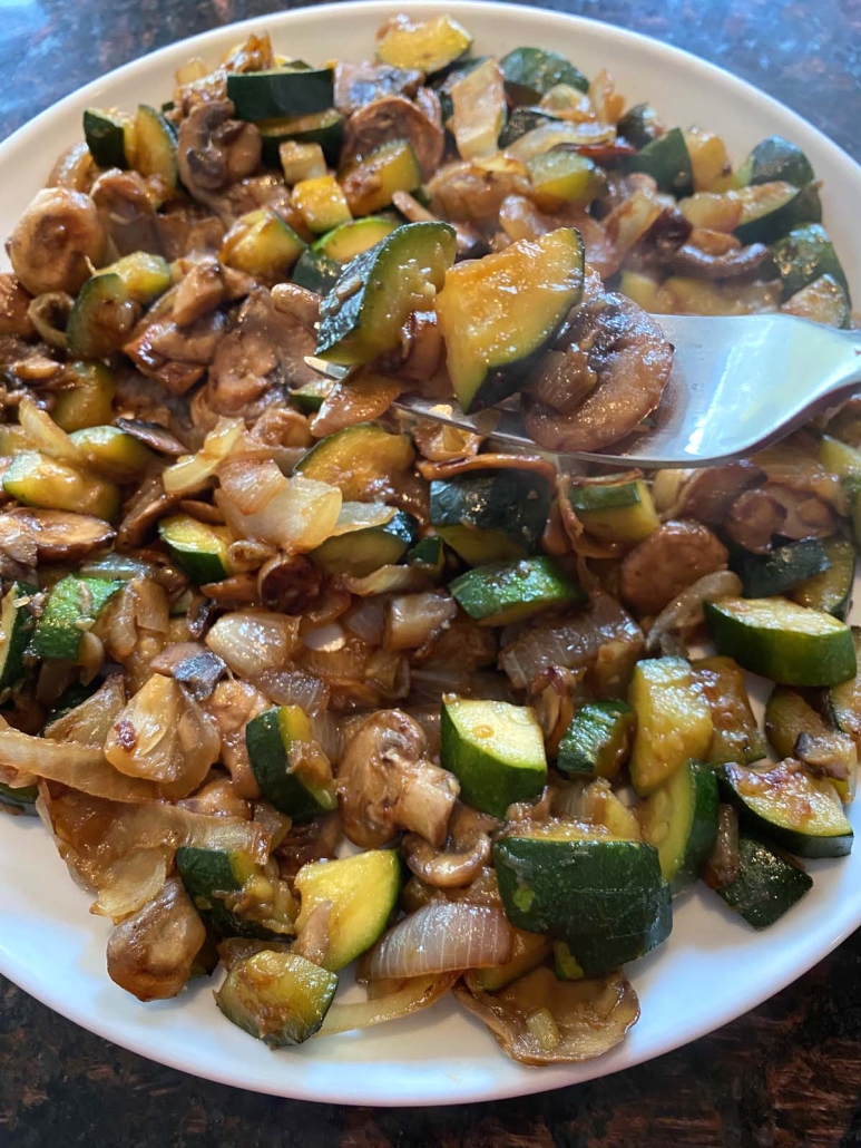 fork in Hibachi Vegetables