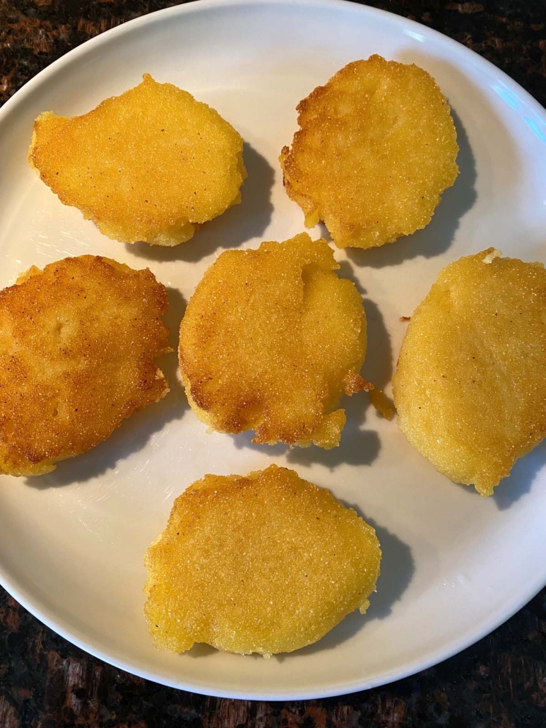 serving plate of Hot Water Cornbread