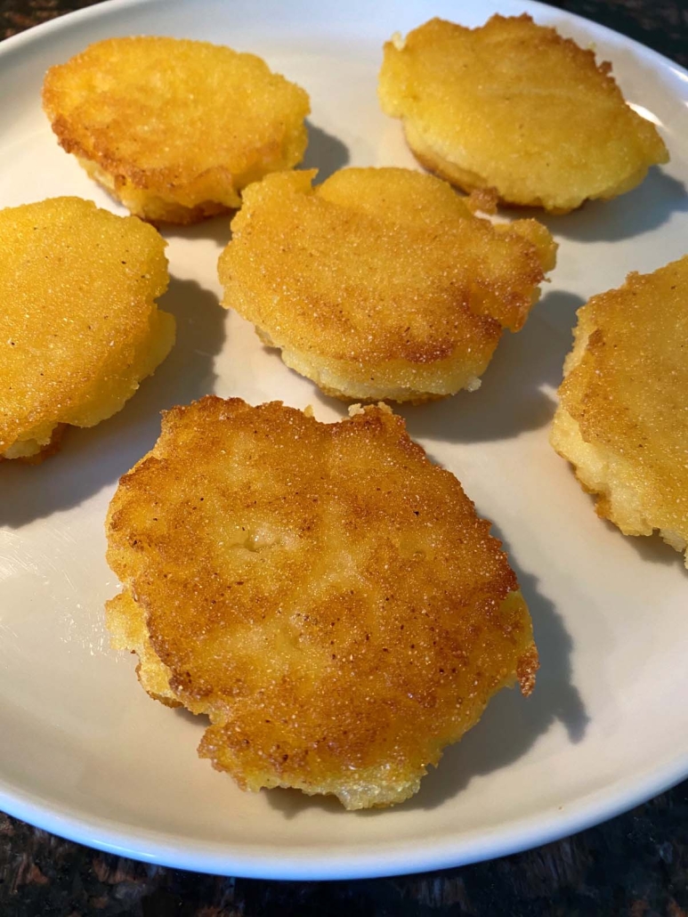 Hot Water Cornbread on a plate