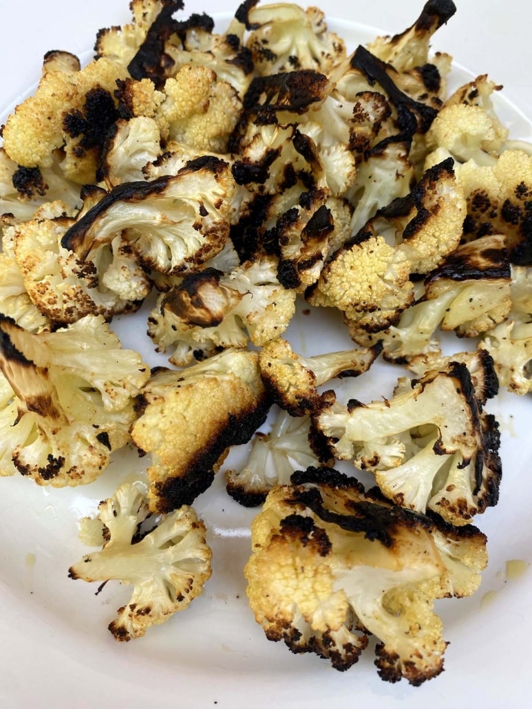 grilled cauliflower florets